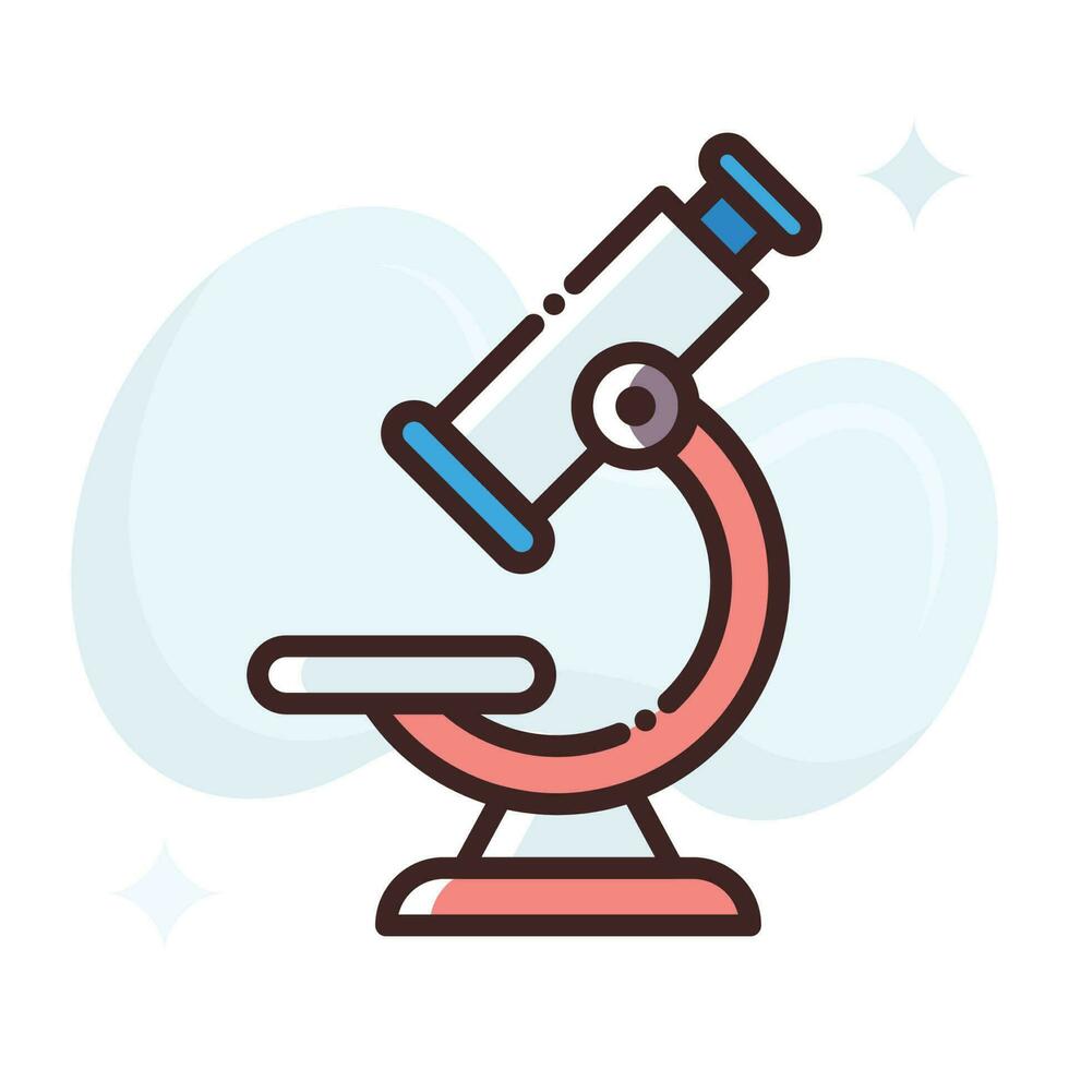 Microscope vector Fill outline Icon.Simple stock illustration stock.EPS 10