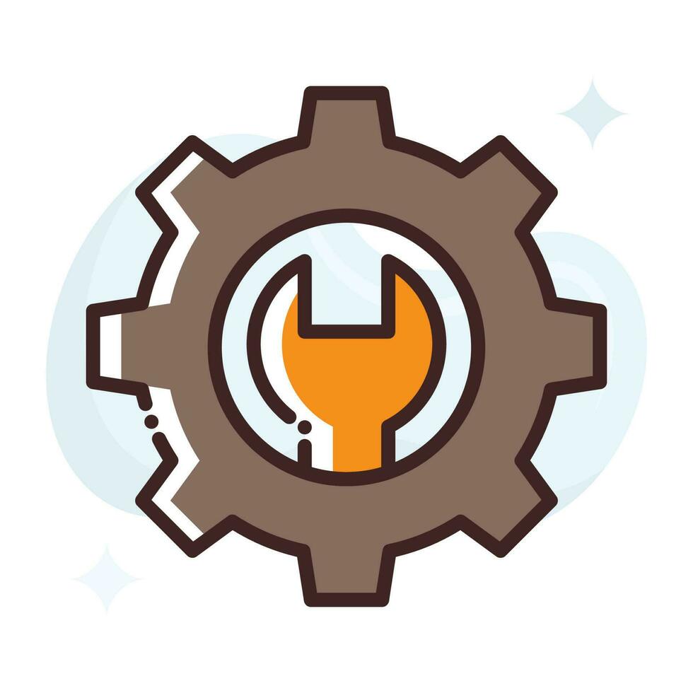 Setting Tools vector Fill outline Icon.Simple stock illustration stock.EPS 10