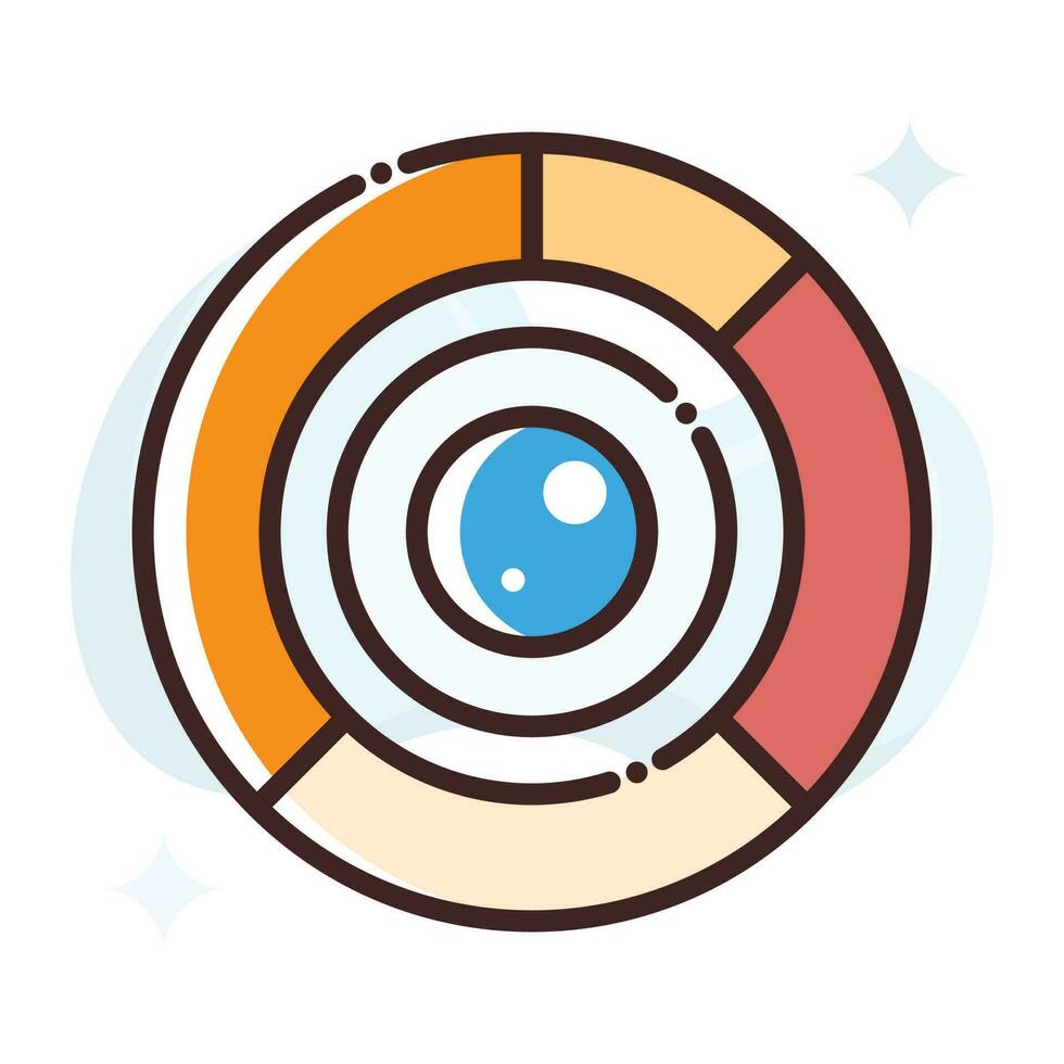 Pie Chart vector Fill outline Icon.Simple stock illustration stock.EPS 10