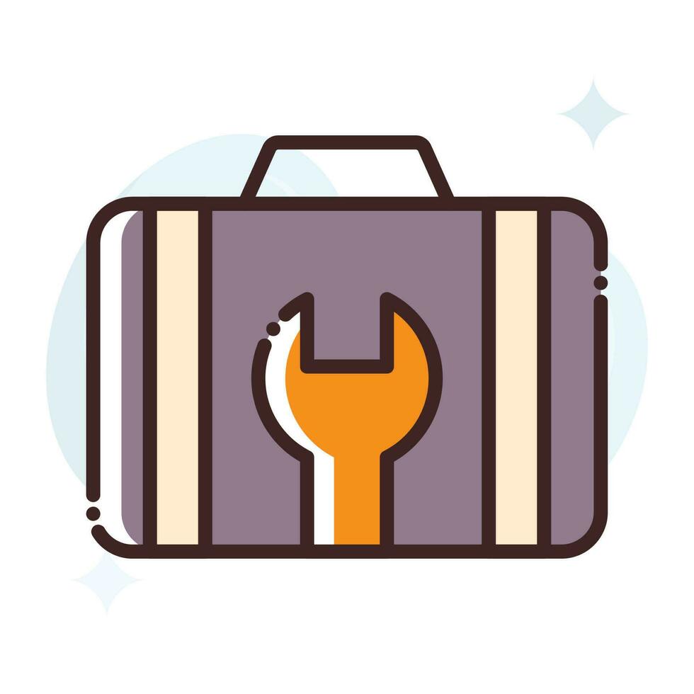 Tool Kit vector Fill outline Icon.Simple stock illustration stock.EPS 10