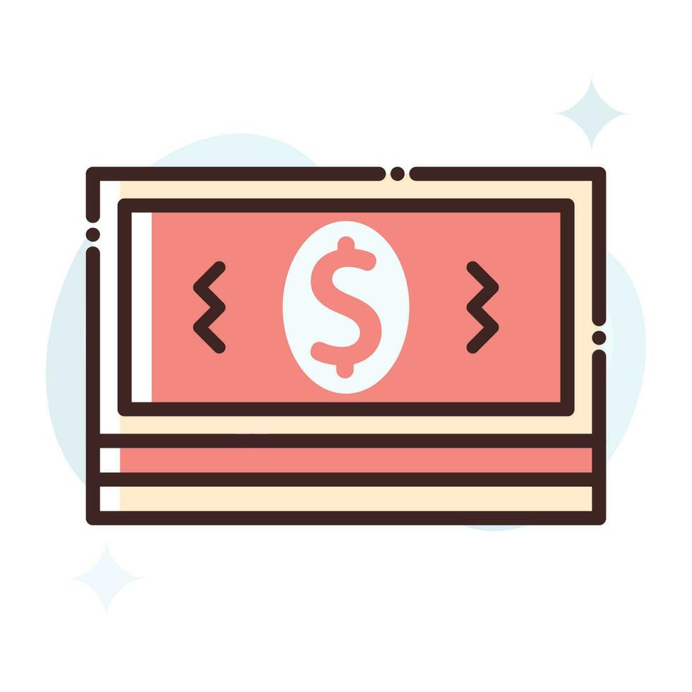 Paper Money Vector Icon.Simple stock illustration stock.EPS 10