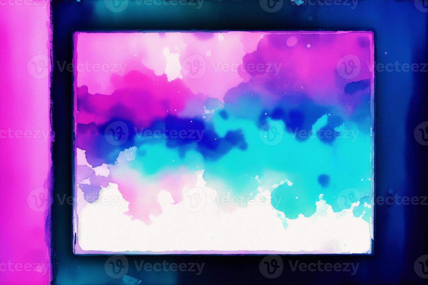 Abstract colorful background. Watercolor paint. abstract blue and purple watercolor background. Digital art, photo