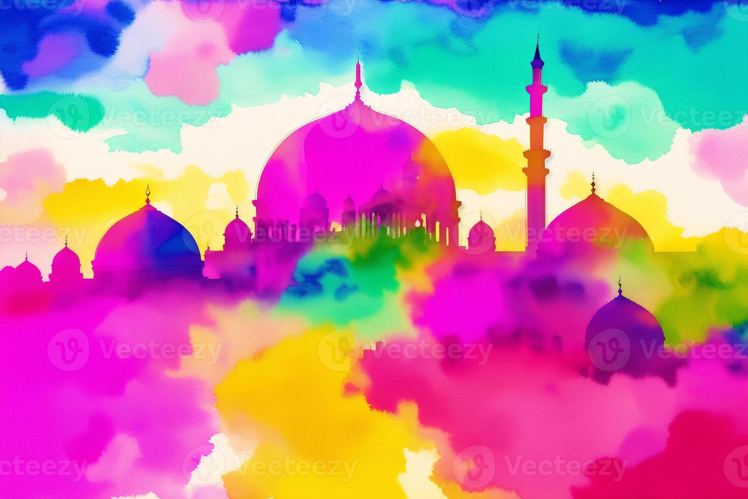 Beautiful old mosque. Islamic background. Eid-al-Adha. Ramadan. Copy space. photo