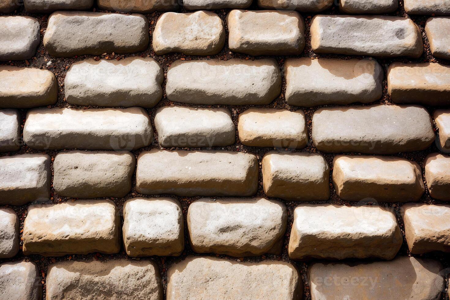 Background of stone wall texture. Close up of gray stone wall. photo