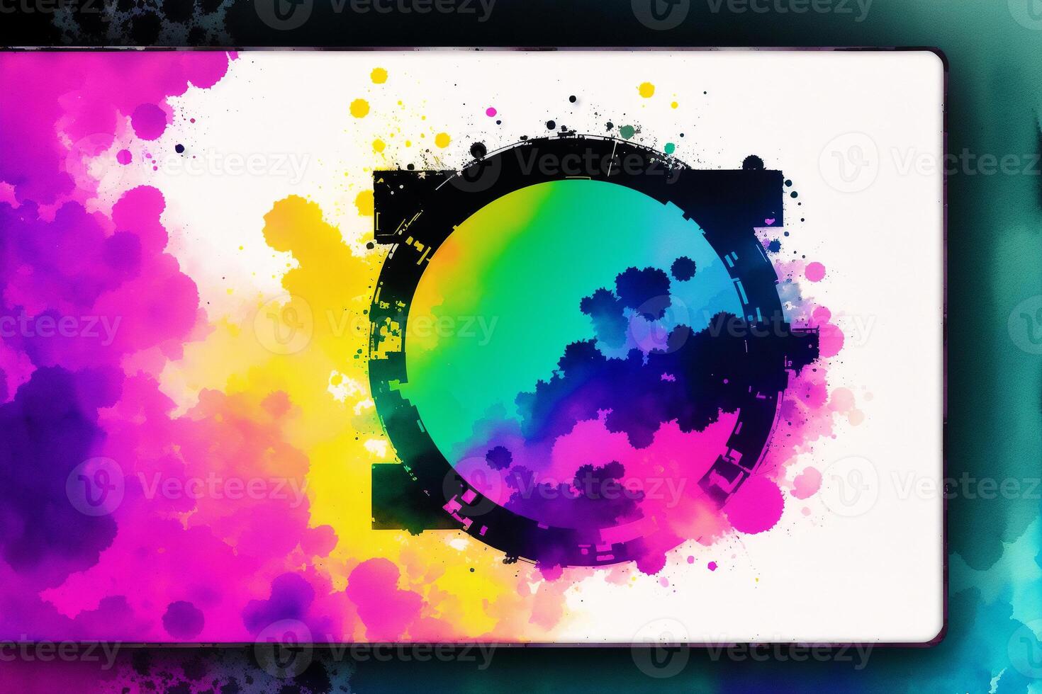 Abstract colorful background. Watercolor paint. abstract blue and purple watercolor background. Digital art, photo