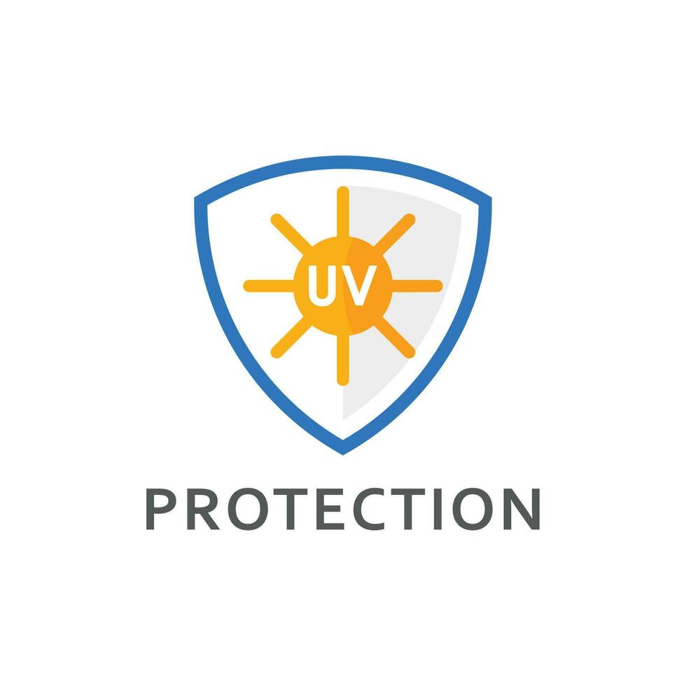 uv proteccion vector icono, ultravioleta logo