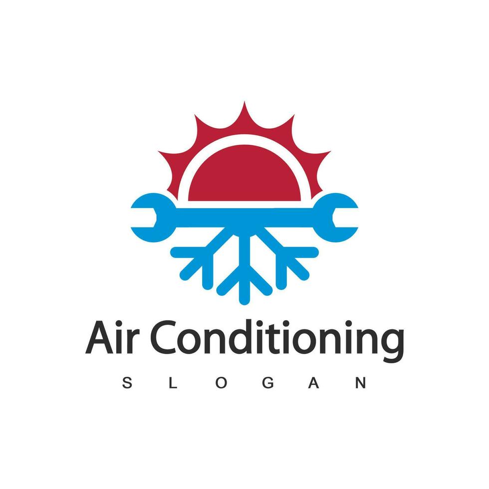 Air Conditioning Logo, HVAC Logo Concept vector