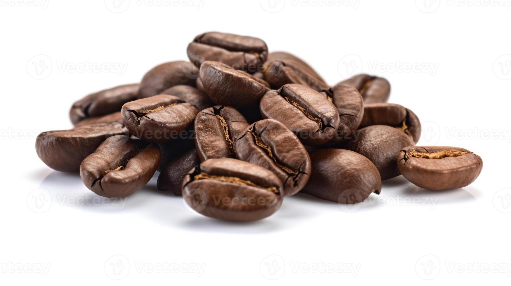 coffee bean on white background. photo