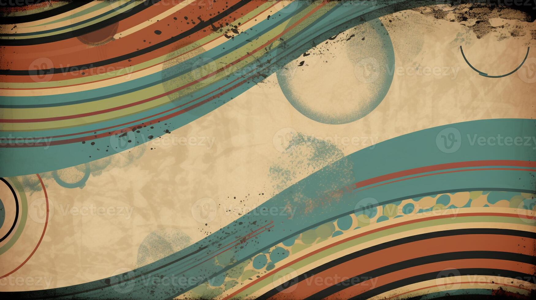 Retro Background Design with Vintage Elements. photo