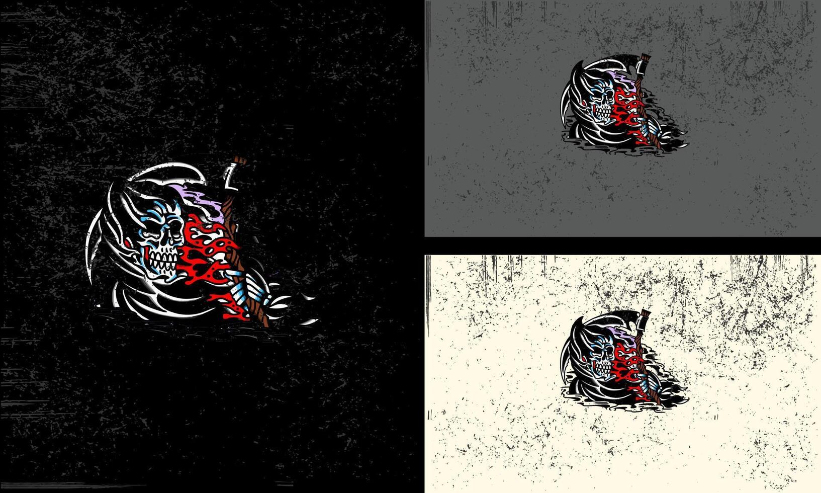 angel of death flying vector illustration mascot design