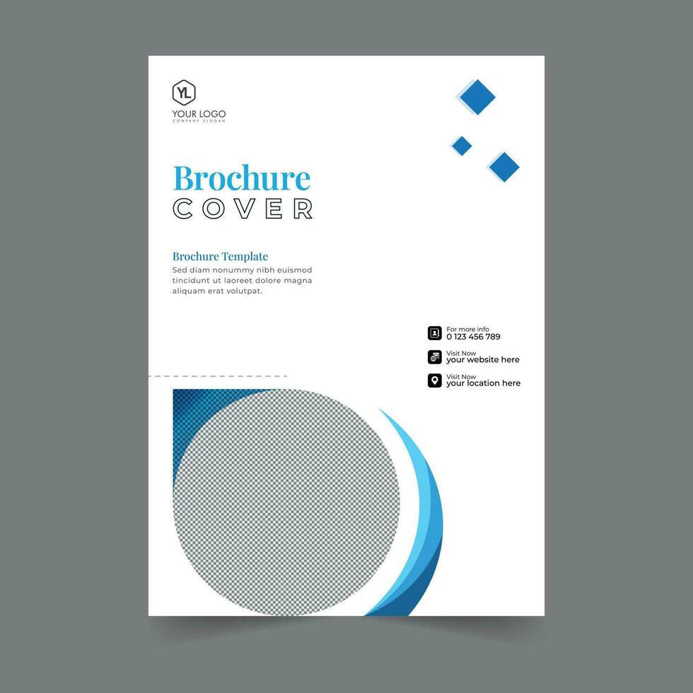 Business brochure cover annual report cover, book cover or flyer design. Leaflet presentation. Catalog with Abstract geometric background. Modern publication poster magazine, layout, template, vector