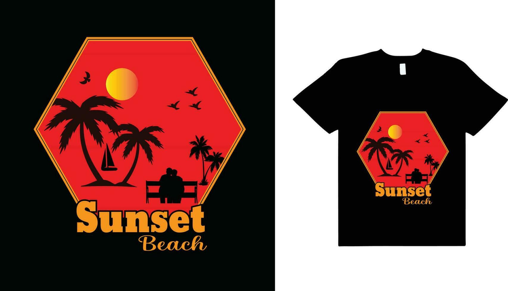 diseño de camiseta de verano vector