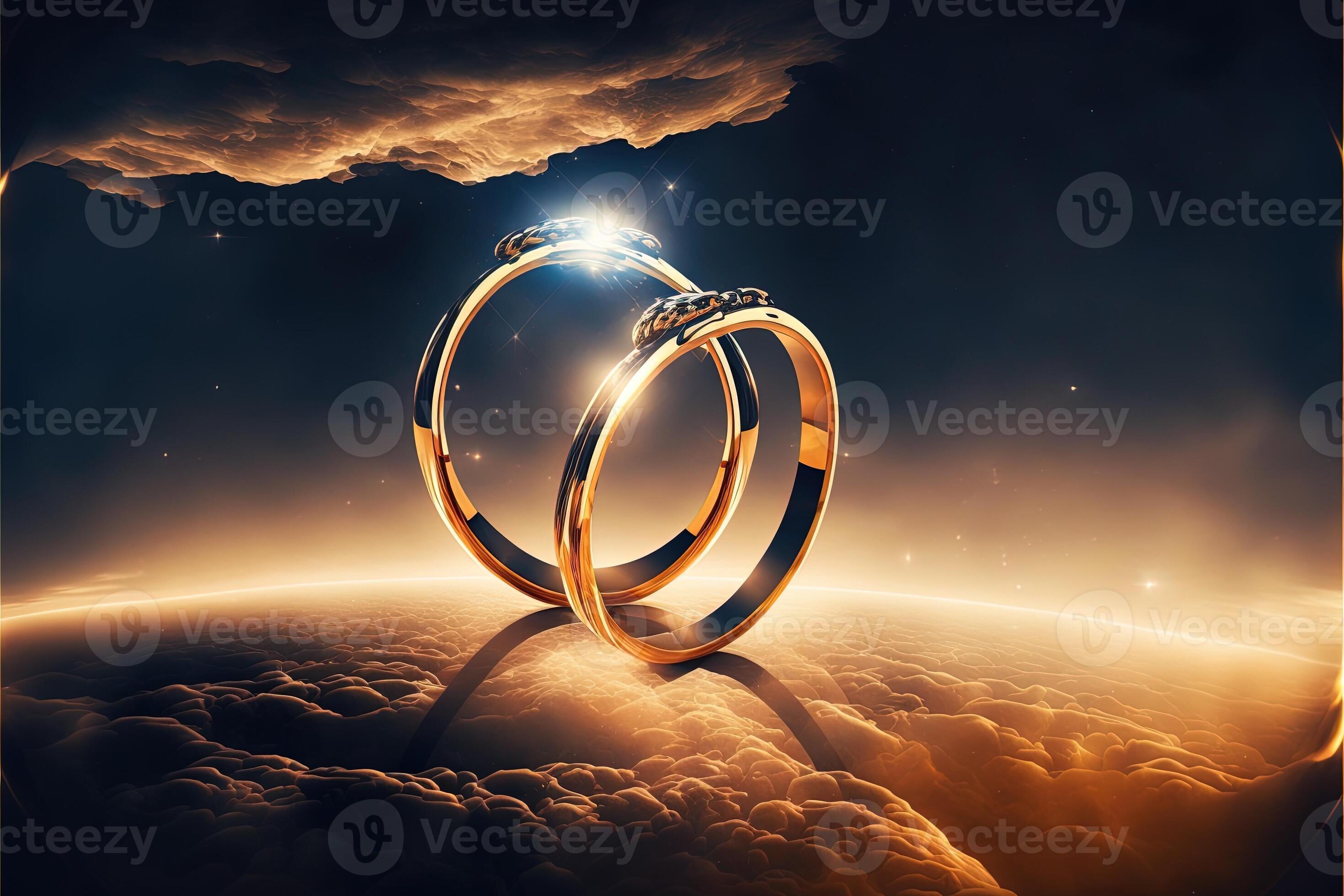 Two gold on sale wedding rings