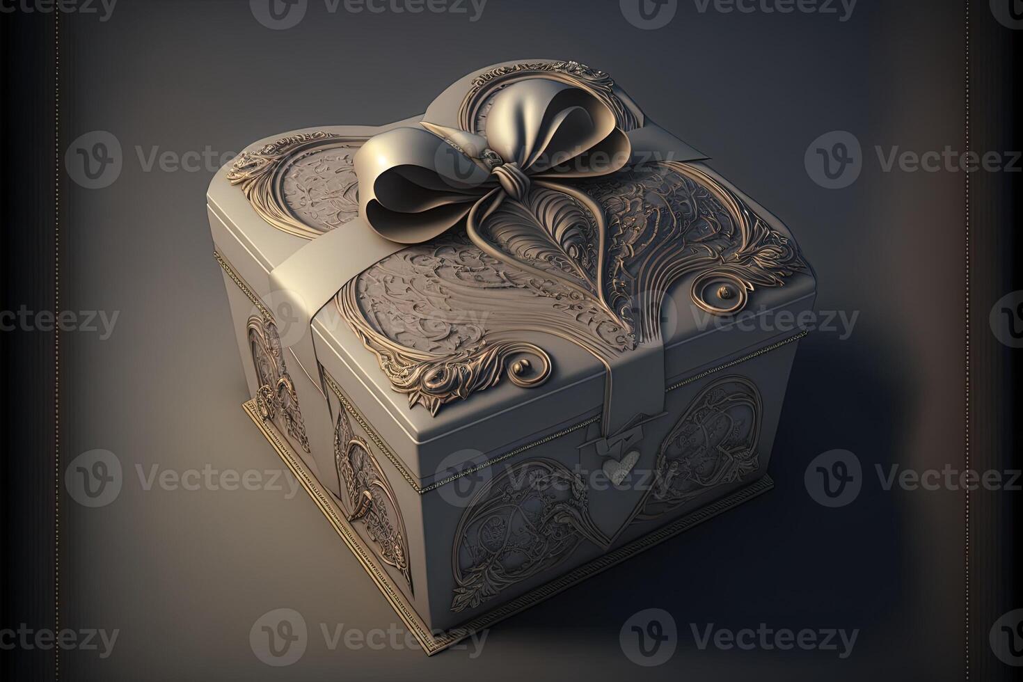 Realistic decorative gift boxes 3d gifts white cardboard packaging templates side view heart shape presents Perfectly wrapped valentines giftbox luxury cardboard photo