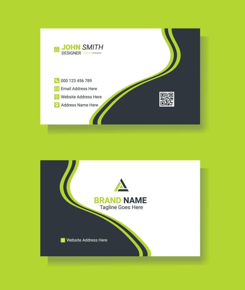 Creative modern business card, new background business card for corporate identity , name card , visiting card  Pro Vector