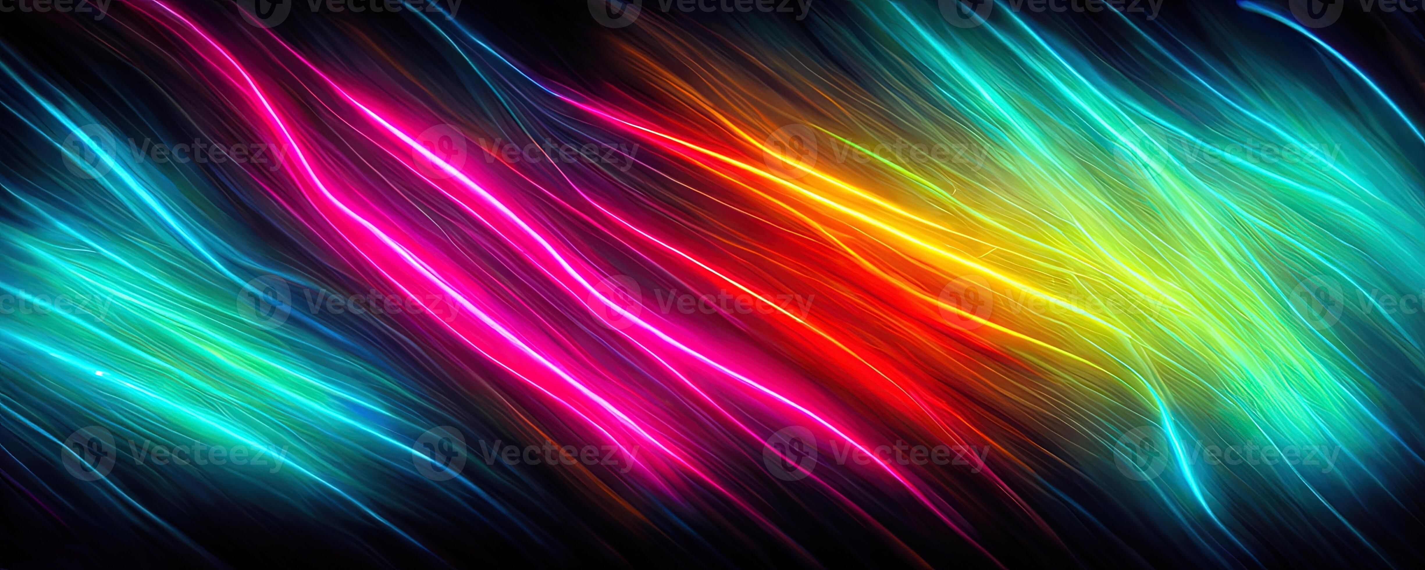 illustration of gaming background abstract, cyberpunk style of gamer  wallpaper, neon glow light of sci-fi. Glowing iridescent neon lights for  both light and dark backgrounds. Generative AI 23486370 Stock Photo at  Vecteezy