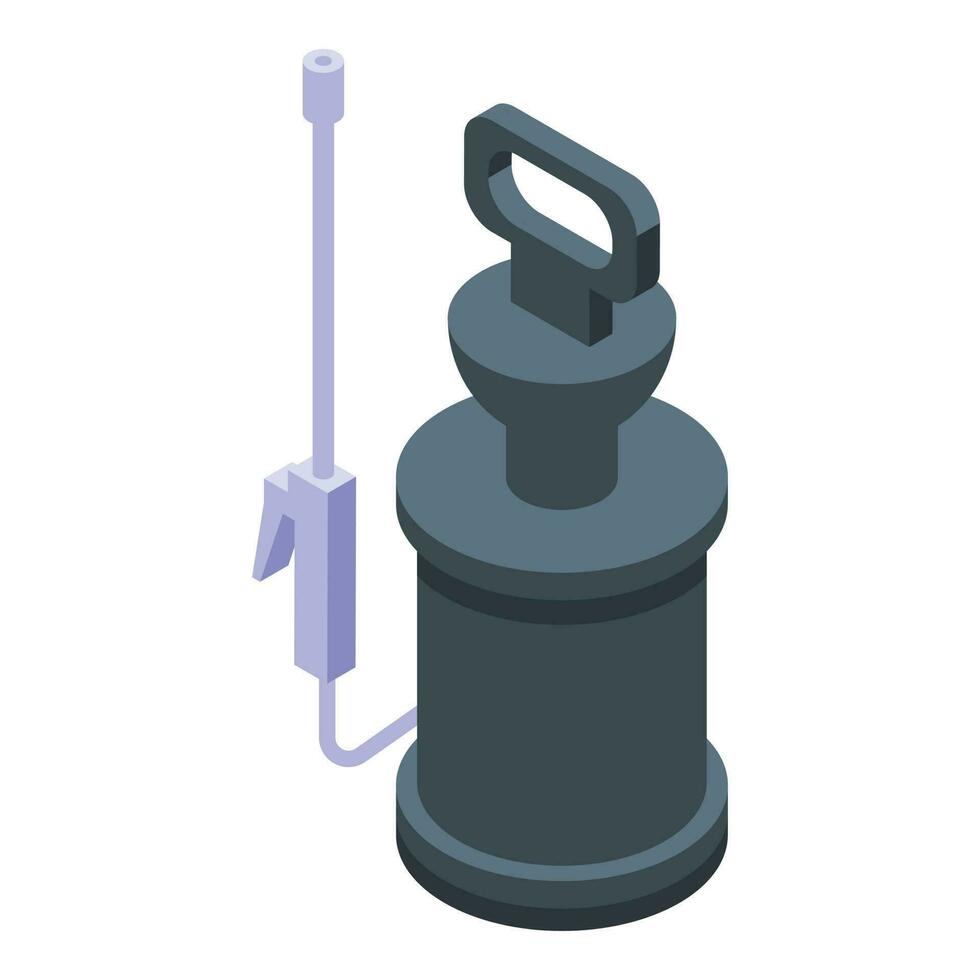 Garden pesticide sprayer icon isometric vector. Chemical pressure vector