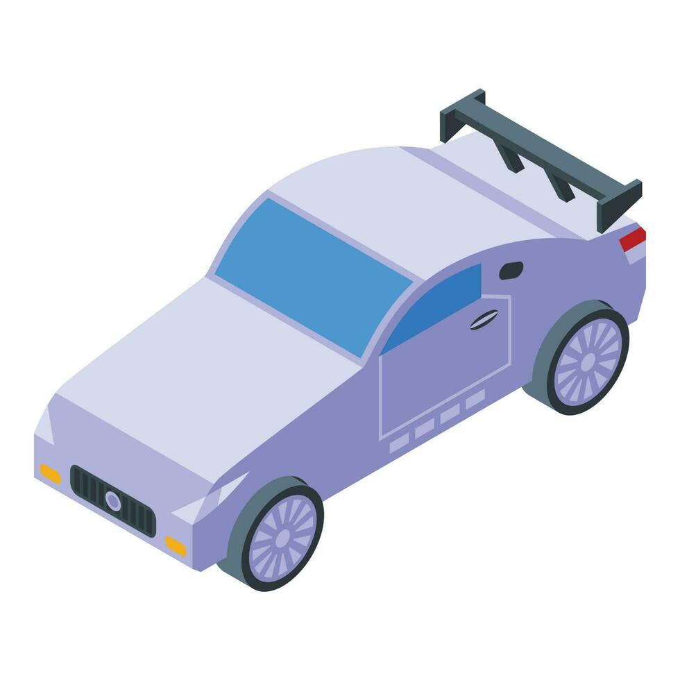 Car racing icon isometric vector. Race team vector