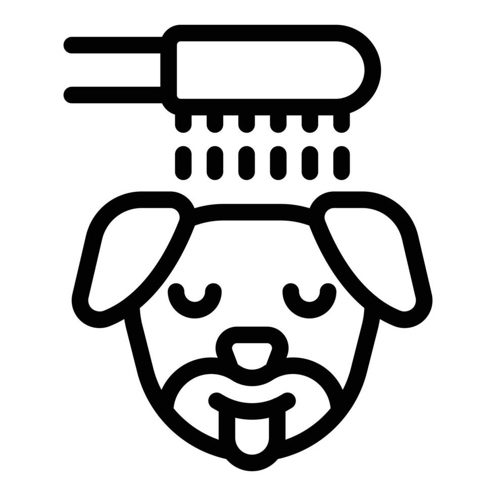 Dog wash icon outline vector. Pet restaurant vector