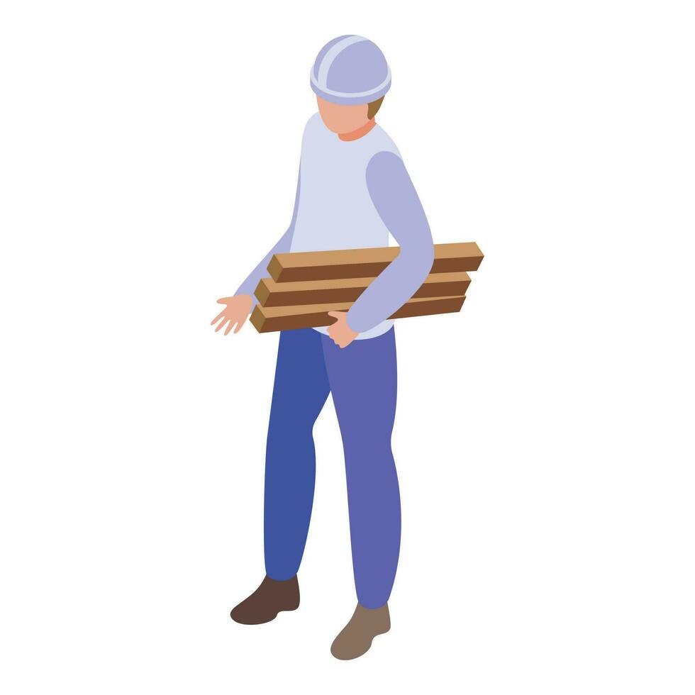 Wood work icon isometric vector. Service hour vector