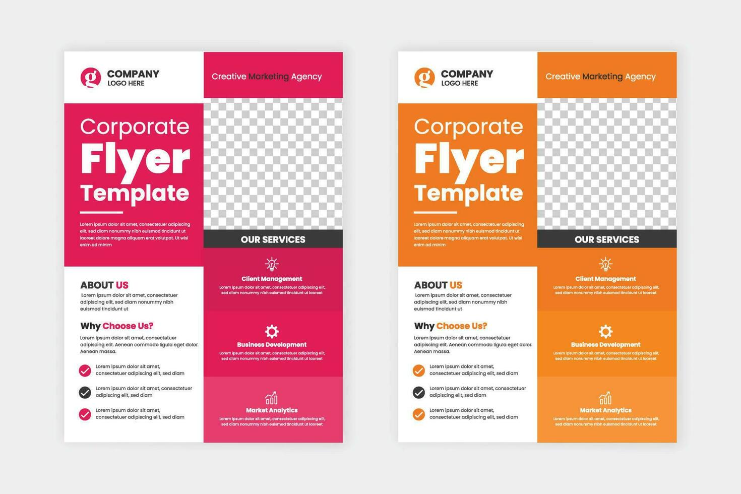 creative corporate business  flyer and brochure cover page design in a4 size paper sheet with creative shape in a minimal template with clean and modern typography vector