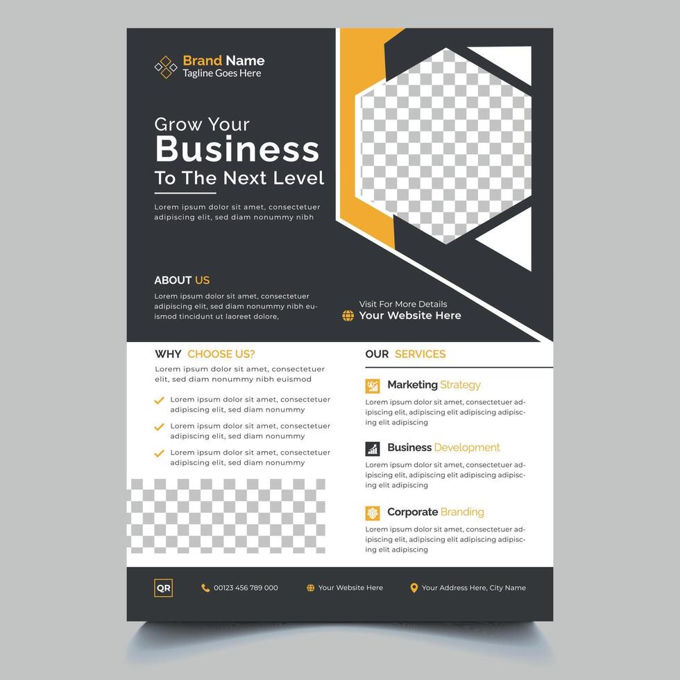 Corporate Business Flyer Template Design vector