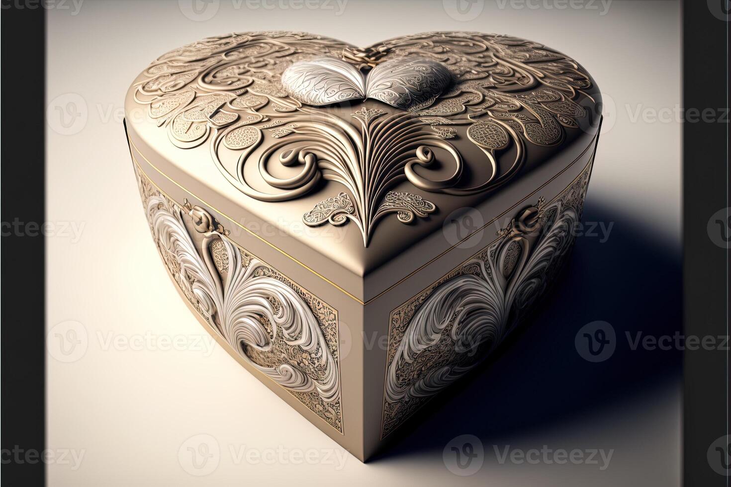 Realistic decorative gift boxes 3d gifts white cardboard packaging templates side view heart shape presents Perfectly wrapped valentines giftbox luxury cardboard photo