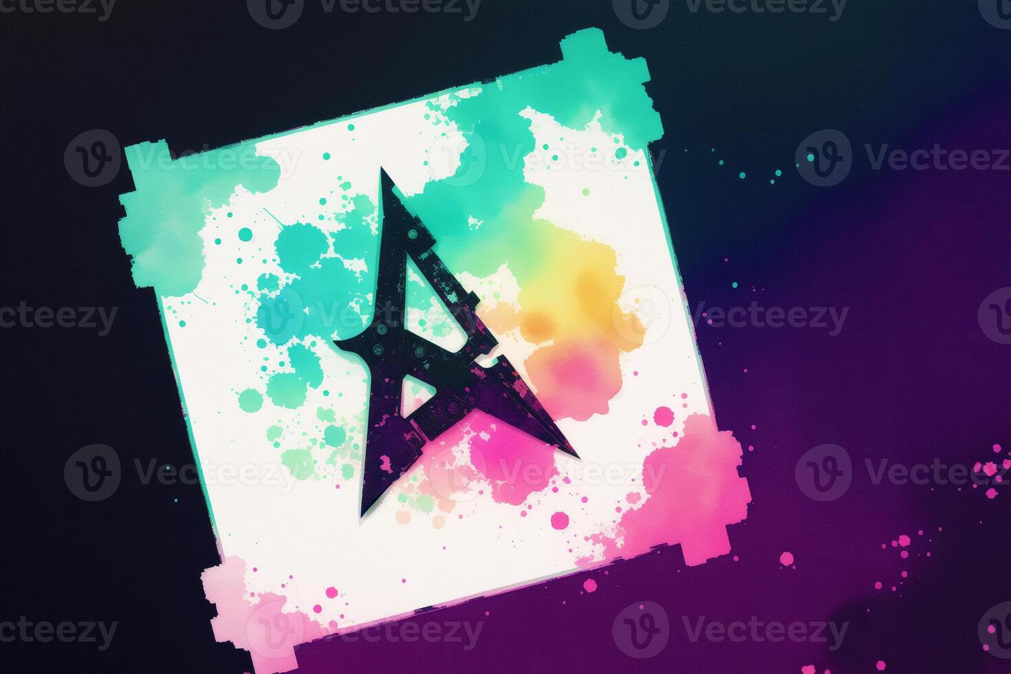 Abstract colorful background. Watercolor paint. abstract blue and purple watercolor background. Digital art, photo