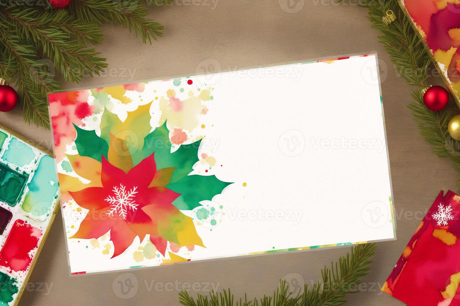 Christmas postcard. Christmas background. Happy New Year. photo