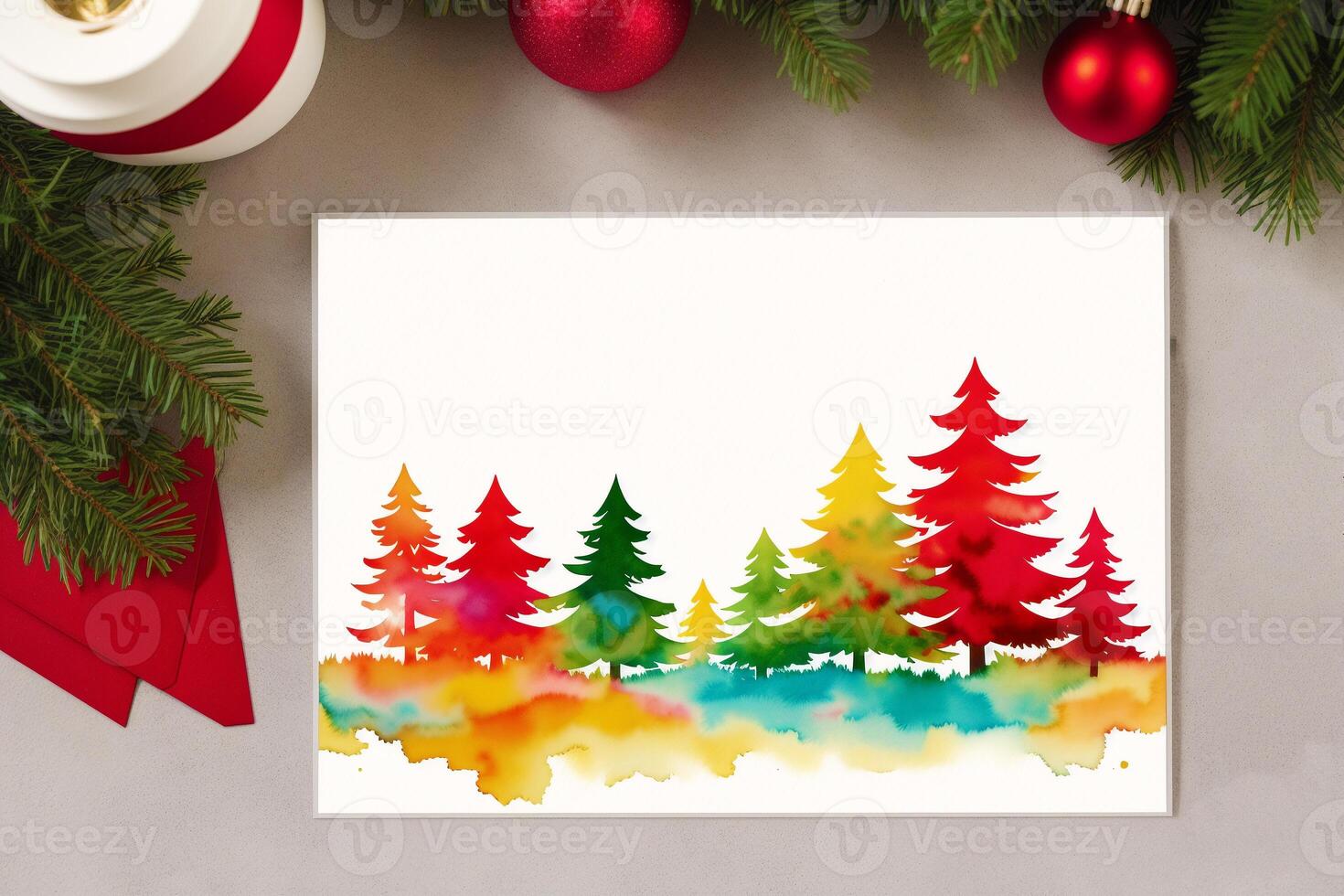 Christmas postcard. Christmas background. Happy New Year. photo