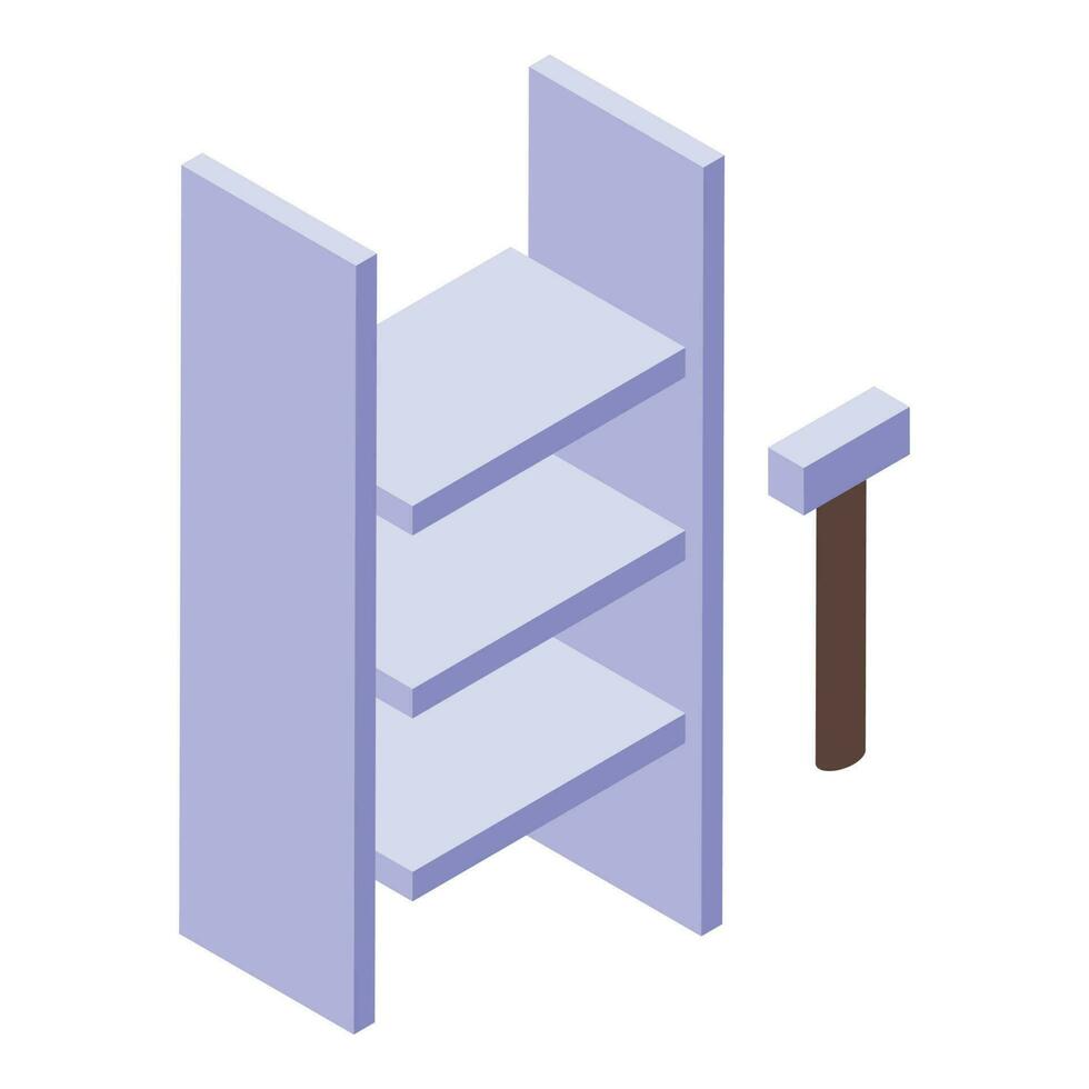 Repair furniture icon isometric vector. Worker service vector