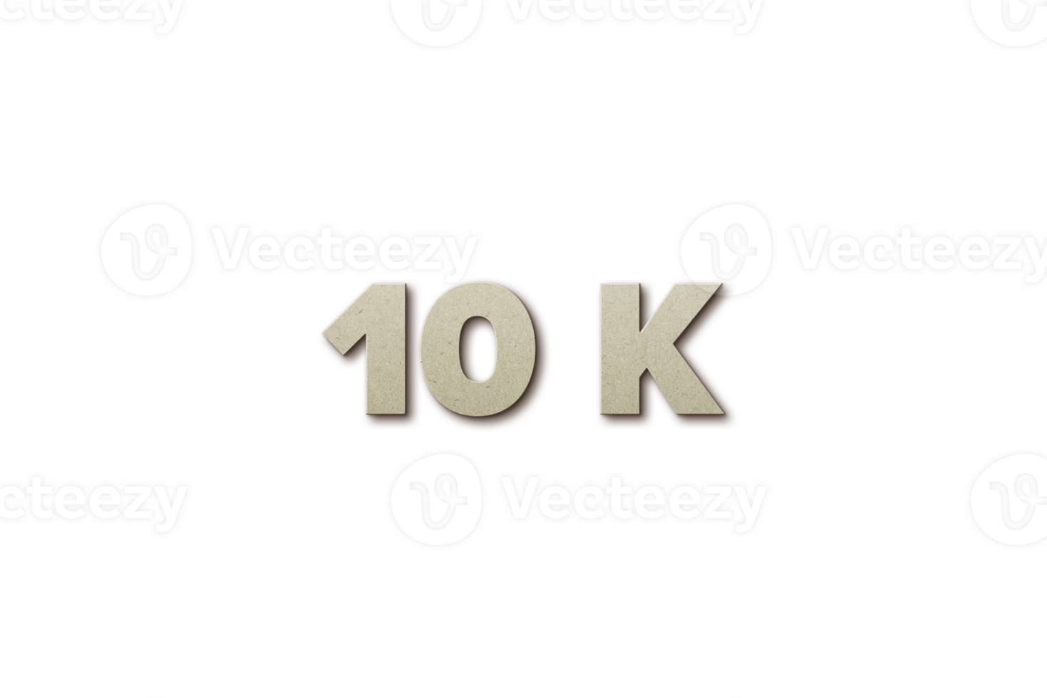 10 k subscribers celebration greeting Number with card board 2 design png