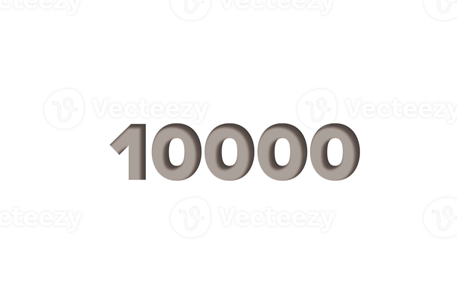 10000 subscribers celebration greeting Number with wooden engraved design png