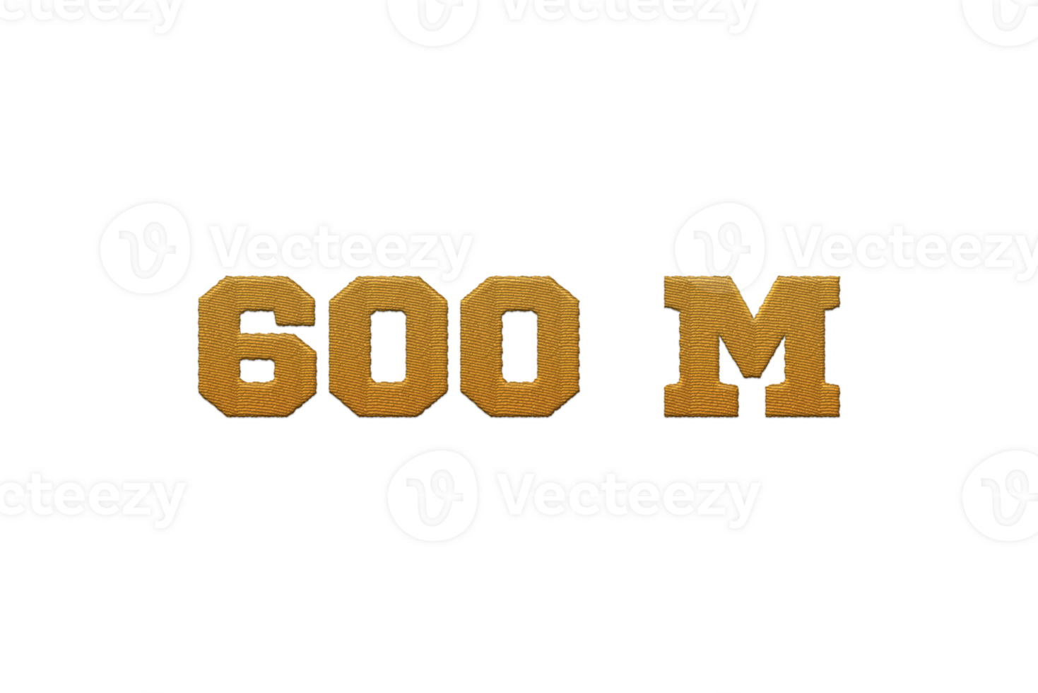 600 million subscribers celebration greeting Number with embroidery design png