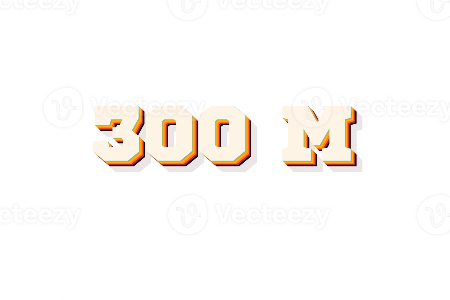 300 Million Subscribers Celebration Greeting Number With Retro 2 Design 300-million-subscribers-celebration-greeting-number-with-retro-2-design