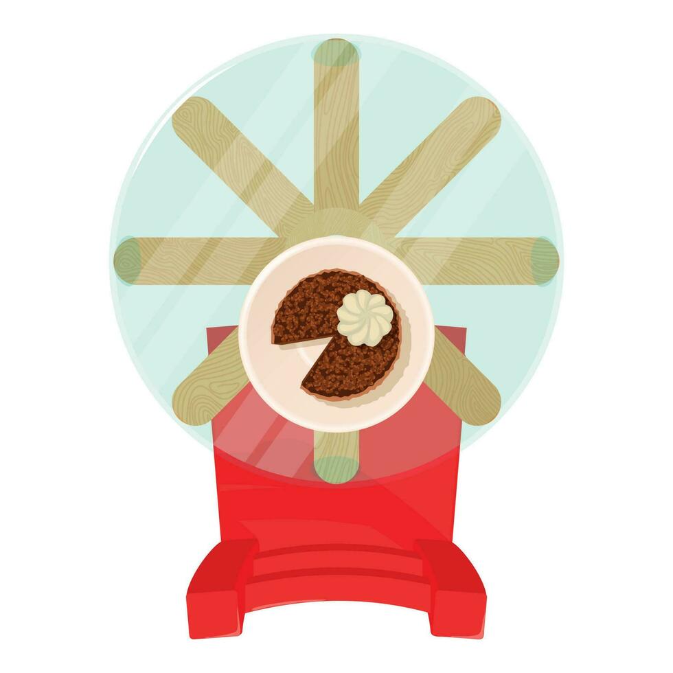 chocolate tarta de queso icono isométrica vector. chocolate pastel en redondo vaso mesa vector