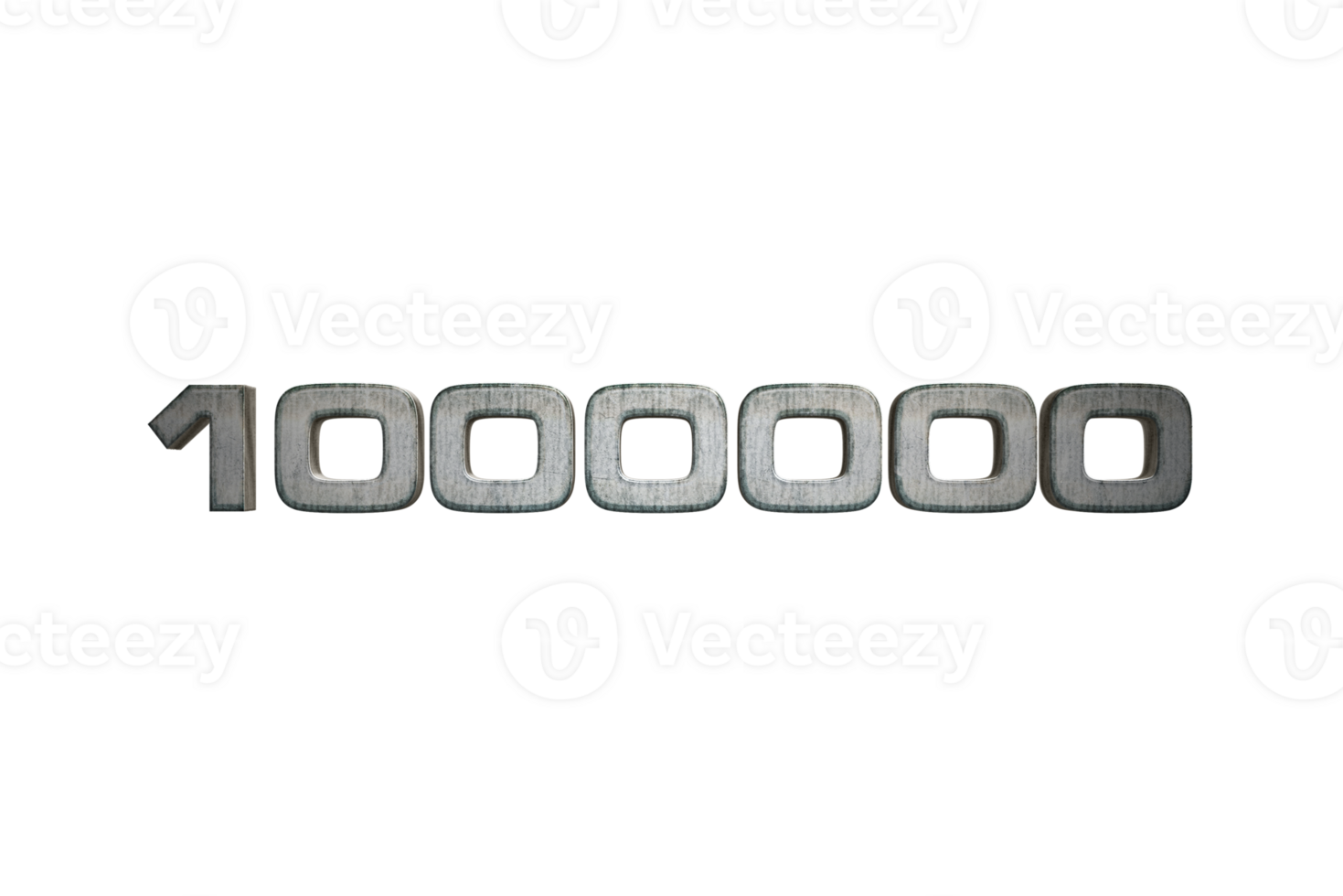 1000000 subscribers celebration greeting Number with star wars design png