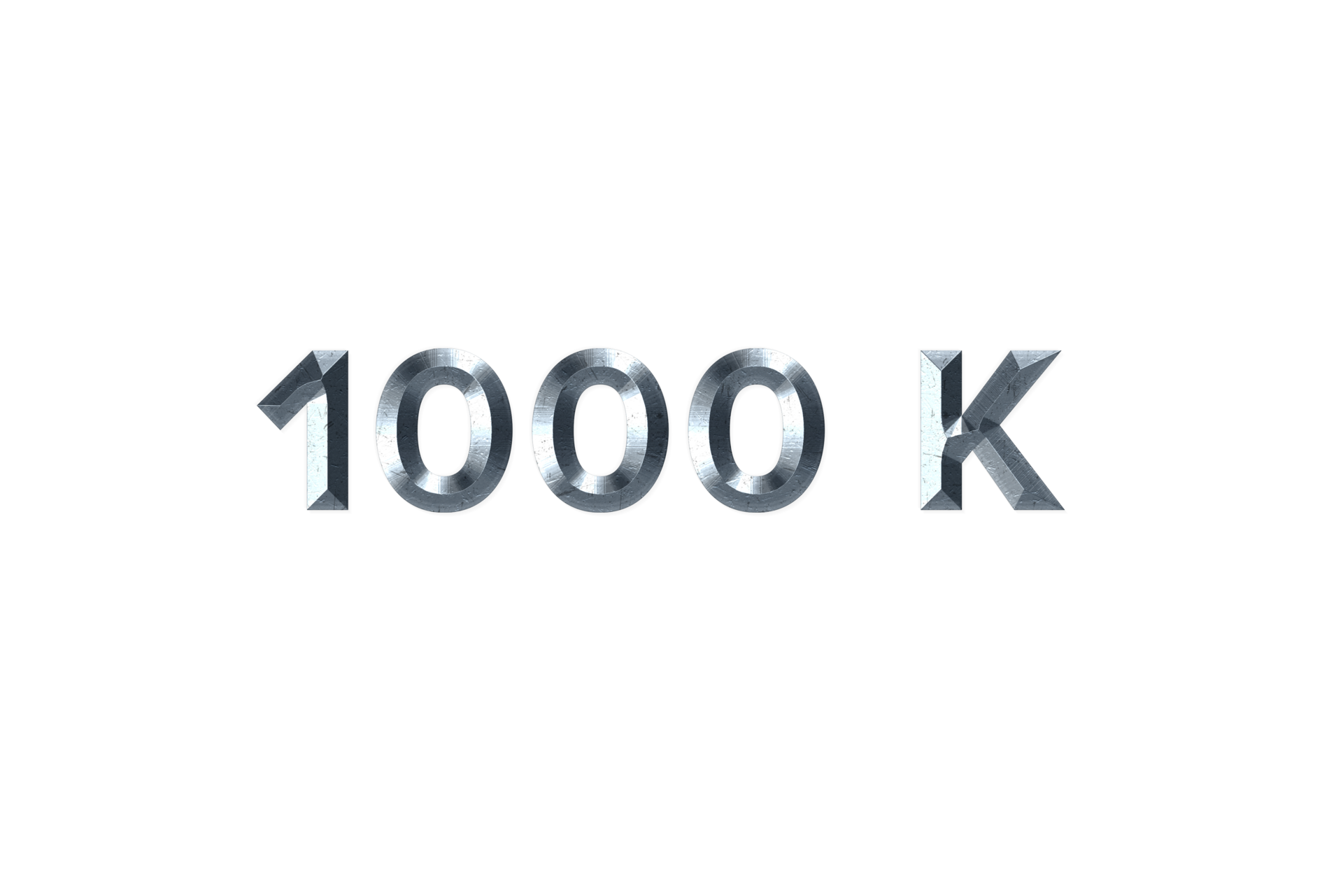 1000-k-subscribers-celebration-greeting-number-with-grey-metal-design