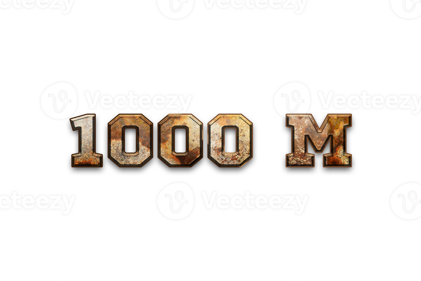 1000 million subscribers celebration greeting Number with rustic design png