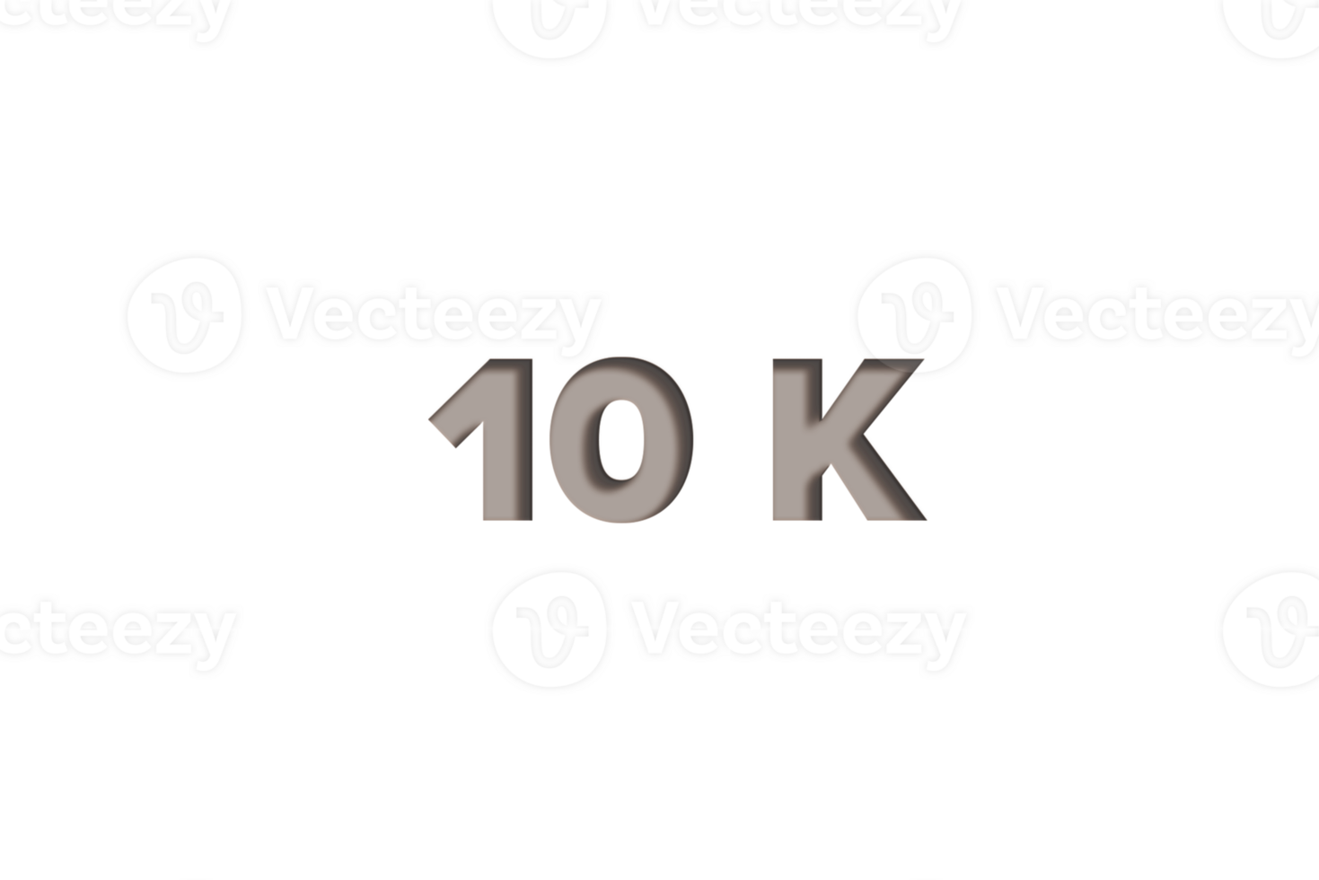 10 k subscribers celebration greeting Number with wooden engraved design png