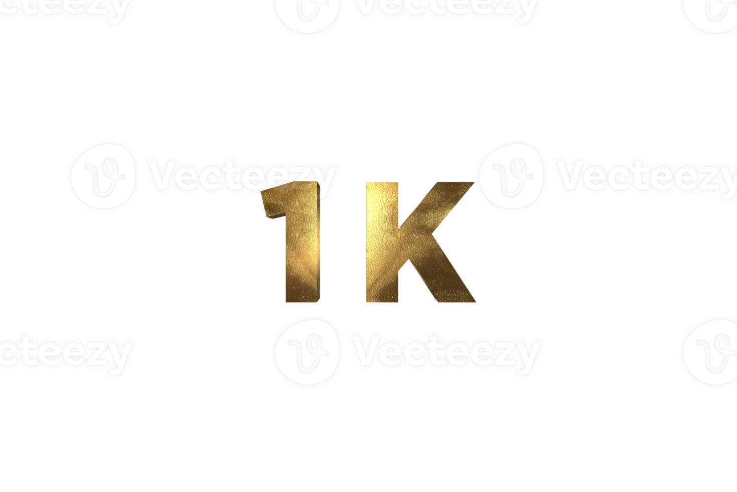 1 k subscribers celebration greeting Number with gold design png