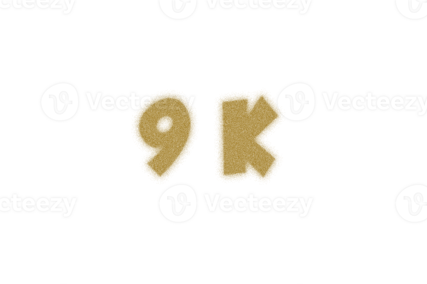 9 k subscribers celebration greeting Number with dust style design png