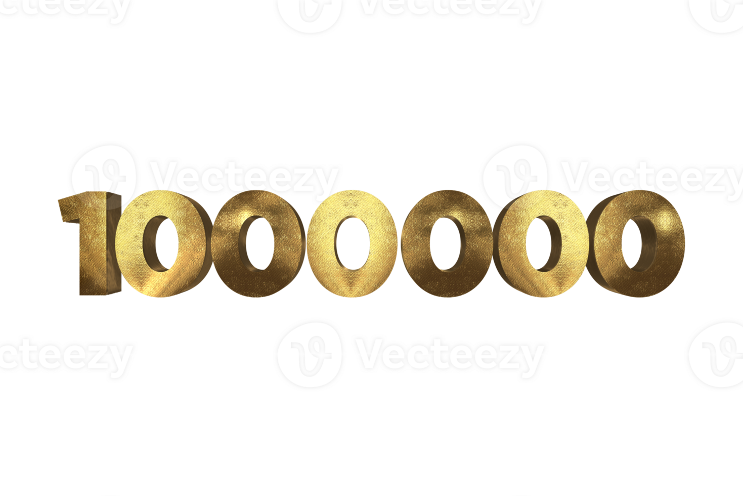 1000000 subscribers celebration greeting Number with gold design png