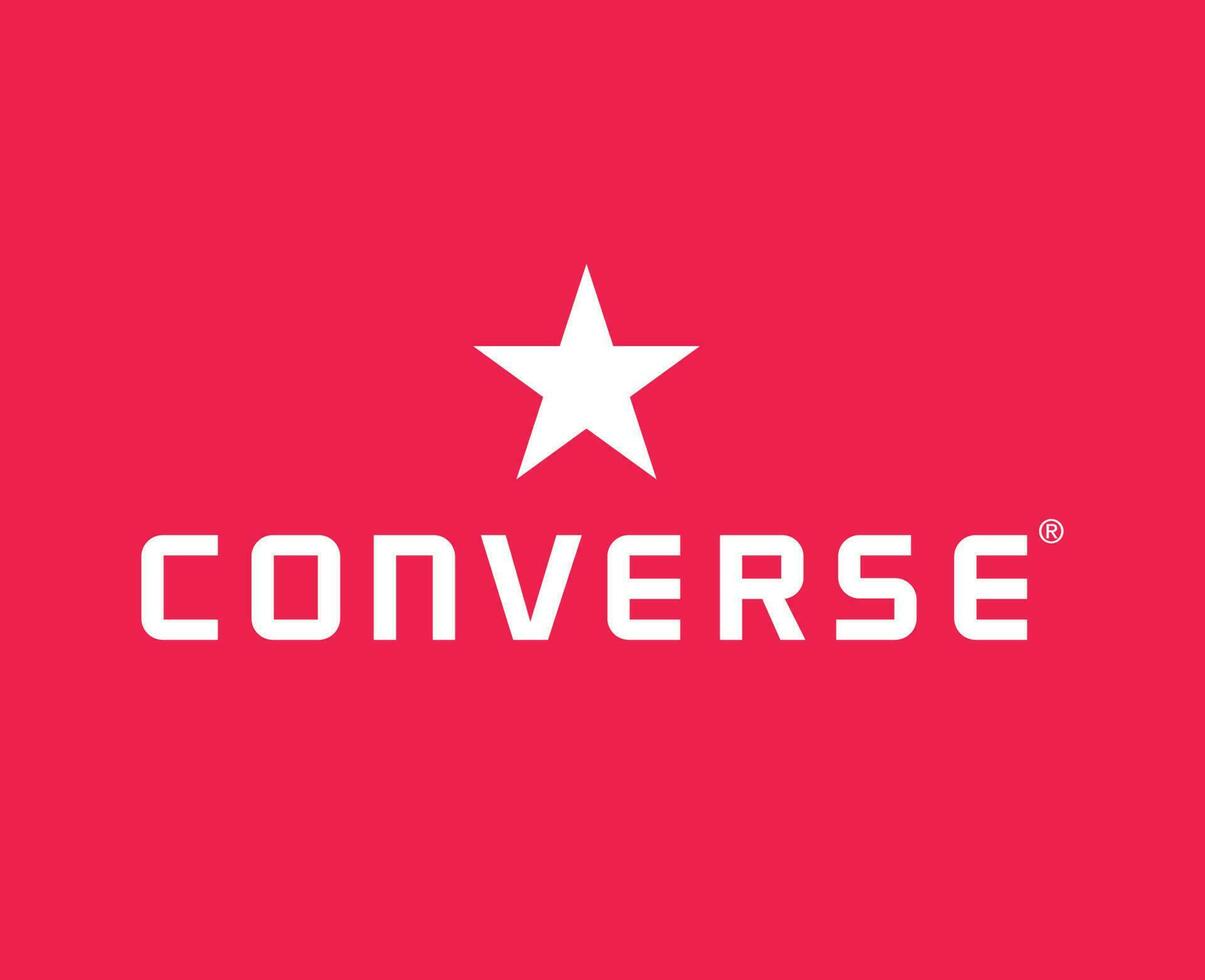 conversar logo marca símbolo Zapatos blanco diseño vector ilustración con rosado antecedentes