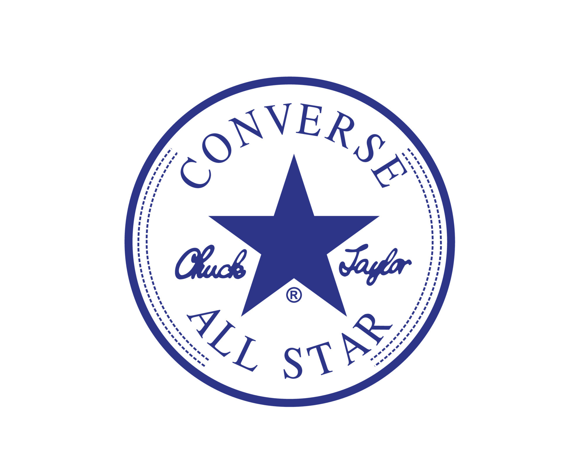 Converse All Star Logo Brand Blue Shoes Symbol Design Vector ...
