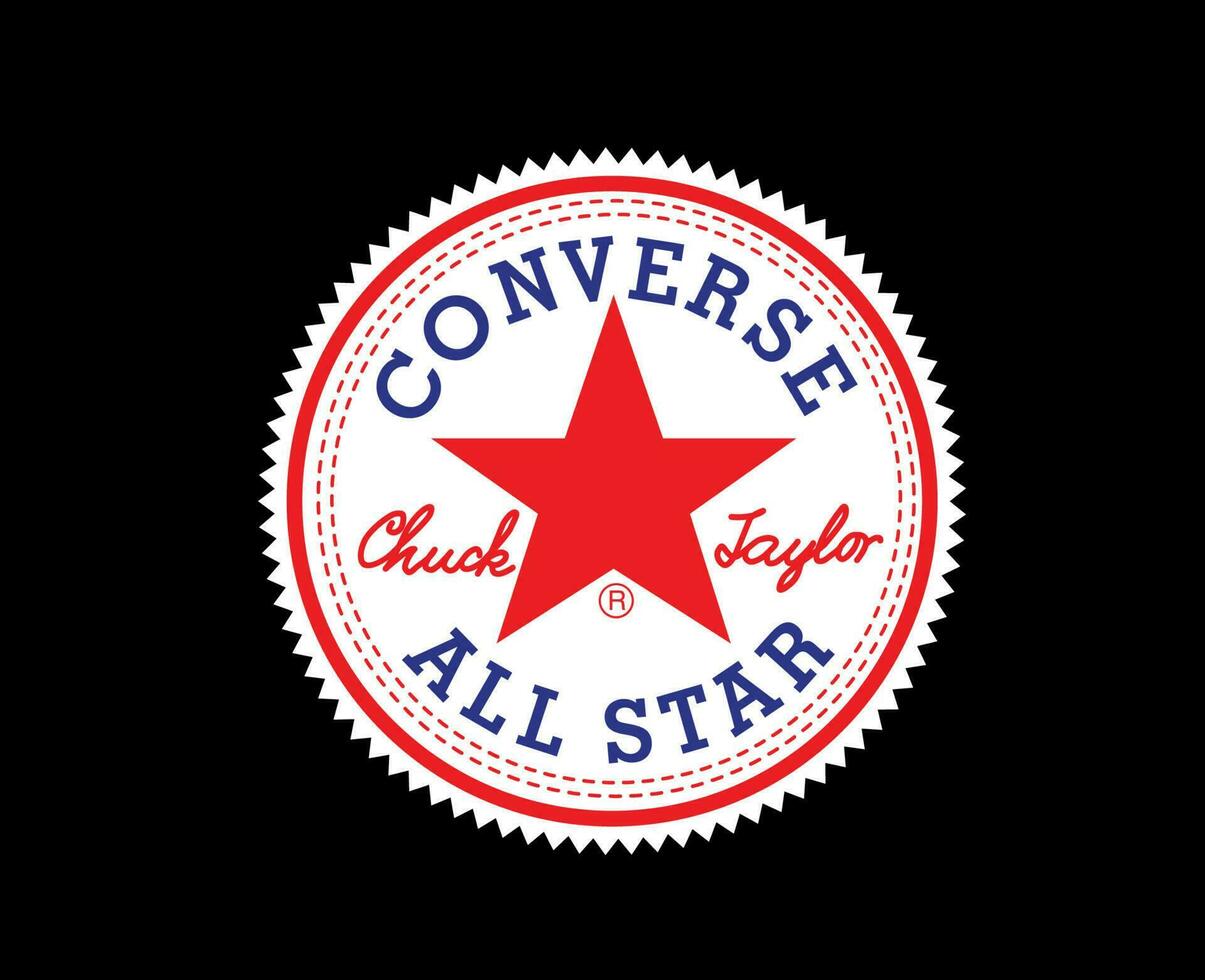 conversar todas estrella marca logo Zapatos símbolo diseño vector ilustración con negro antecedentes