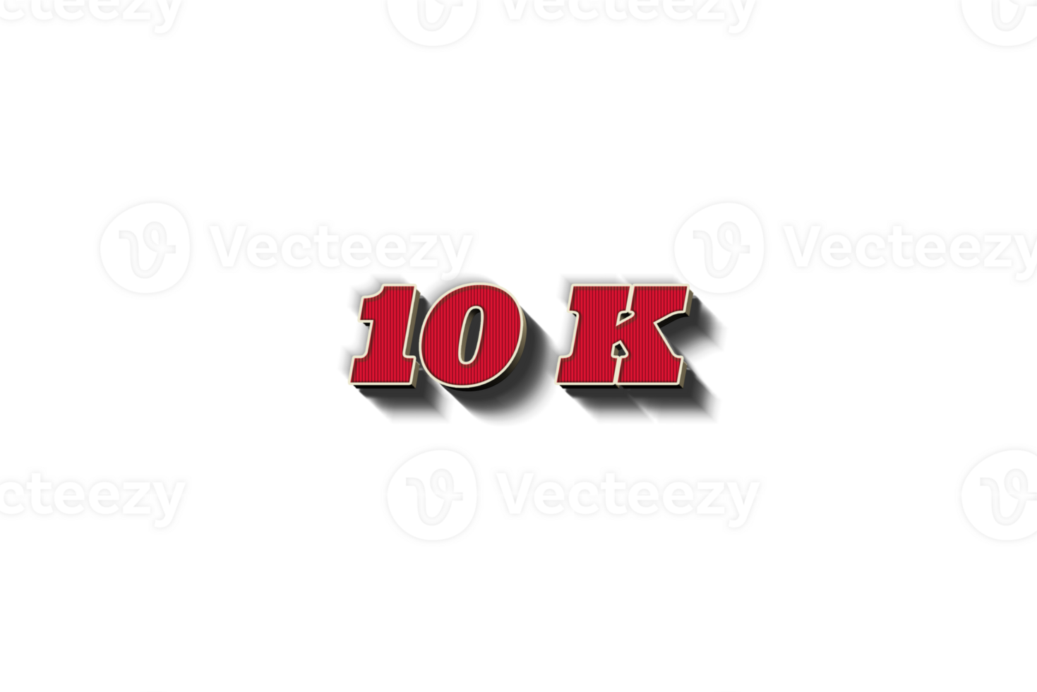 10 k subscribers celebration greeting Number with rustic design png