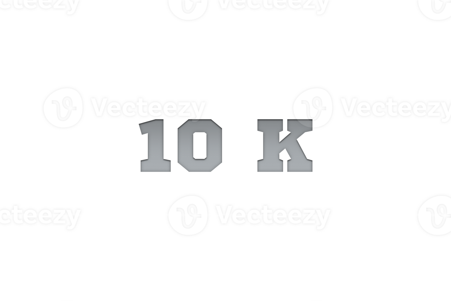 10 k subscribers celebration greeting Number with metal engriving design png