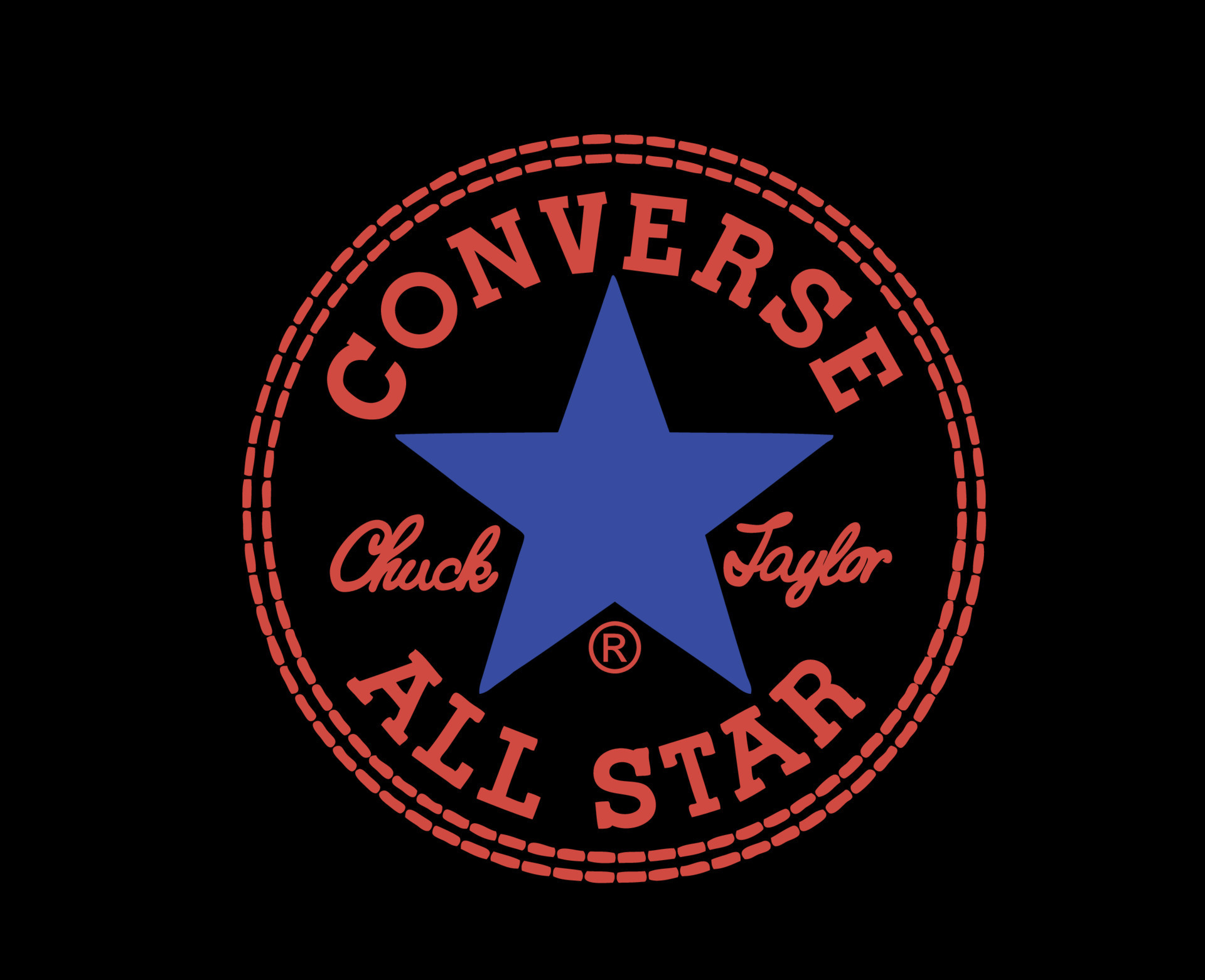 Converse All Star Logo Shoes Brand Symbol Design Vector Illustration ...