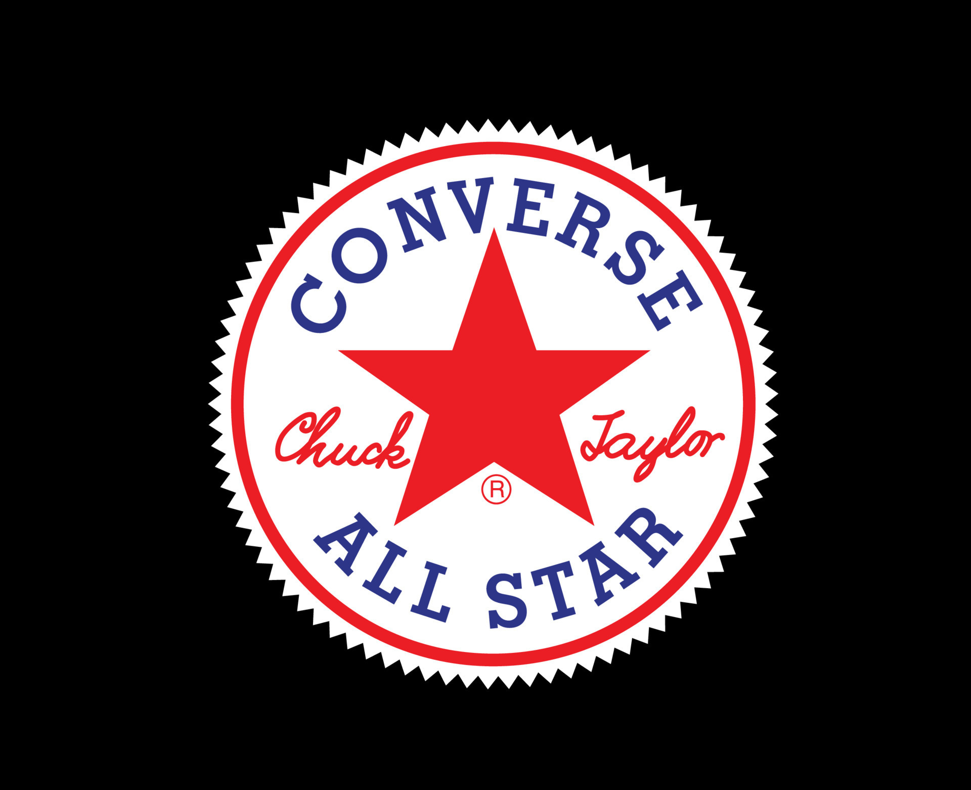 Converse All Star Brand Shoes Logo Symbol Design Vector Illustration ...